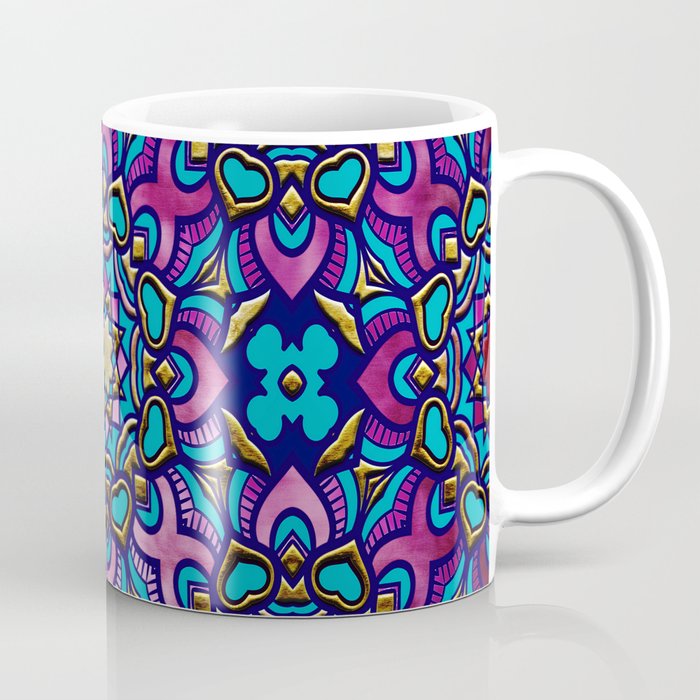 Mosaic in Purple & Gold Coffee Mug