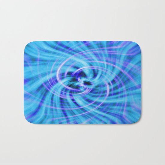 Blue twirl Bath Mat