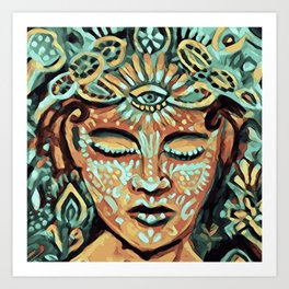 GEMINI - Athena, Goddess of Wisdom Art Print