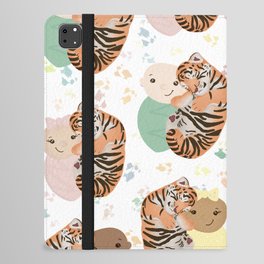 Baby Cuddling Tiger Cub Nursery Decor Paradise Goals iPad Folio Case