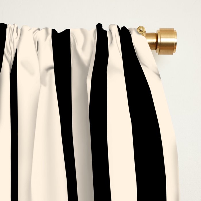 Midcentury Modern Confaab Abstract Pattern in Black and Almond Cream