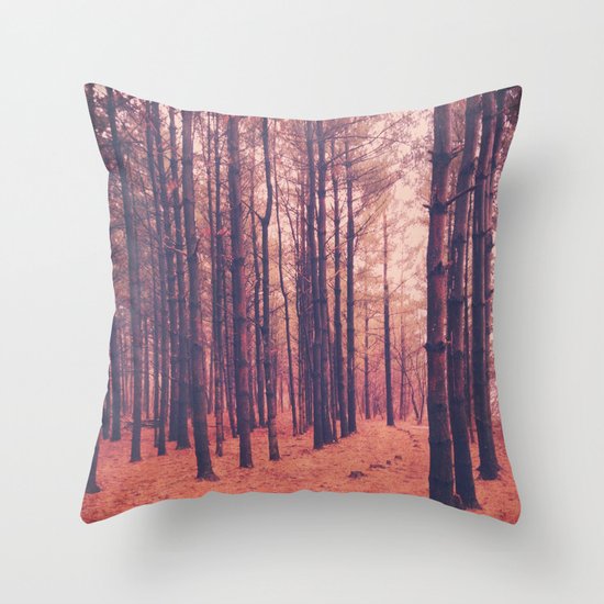 Vintage Pines Throw Pillow