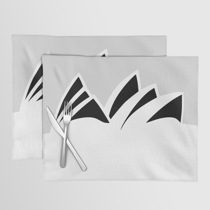 Minimal Sydney Opera House Placemat by Society6