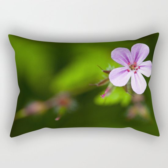 Geranium Robertianum Rectangular Pillow