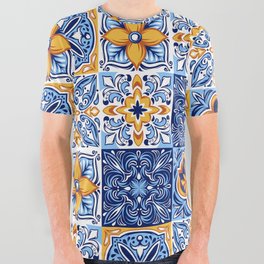 Azulejo pattern 10 All Over Graphic Tee