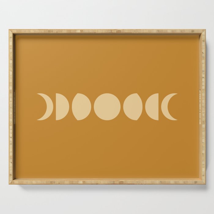 Minimal Moon Phases I Serving Tray