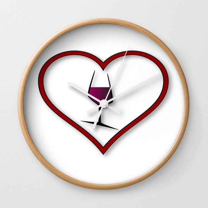 Love Wine Wall Clock