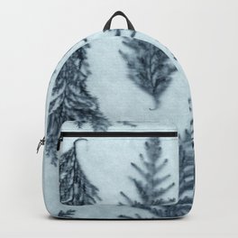 Botanical Pattern 6 (blue) Backpack | Twig, Floral, Natural, Farmhouse, Nature, Rustic, Blue, Botanical, Country, Photo 