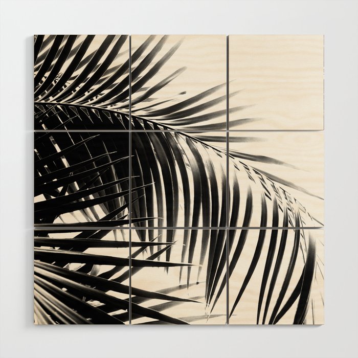 Palm Leaves Black White Vibes 3 Tropical Decor Art Society6