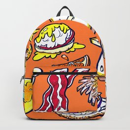 Orange Breakfast Backpack