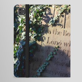 gravestone in morning light iPad Folio Case