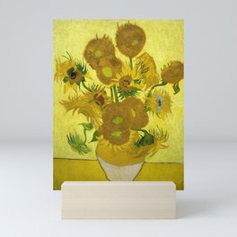 Vincent van Gogh Sunflowers Oil Painting Mini Art Print