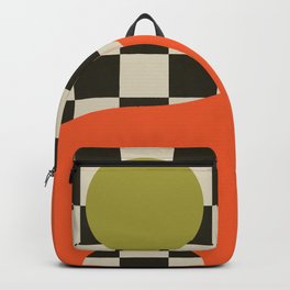 Modern Retro Geometric Zen Yin Yang  VI Backpack