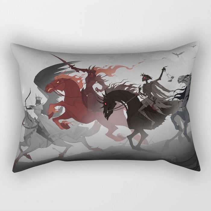 Four Horsemen of the Apocalypse Rectangular Pillow