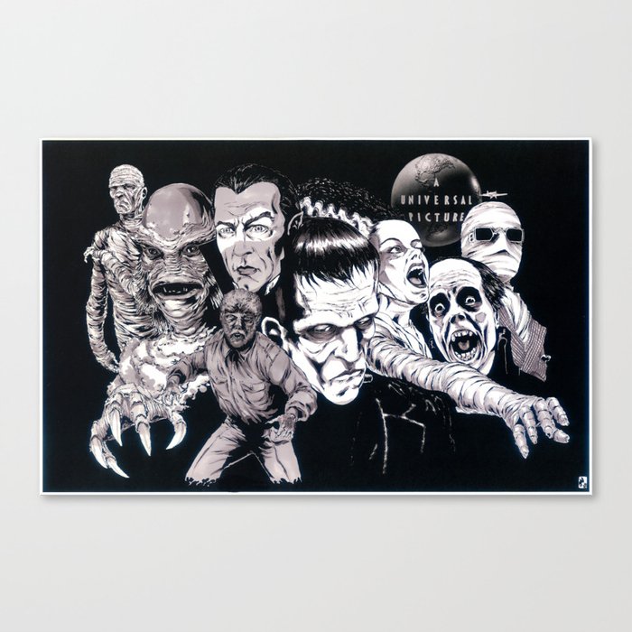 Classic Monsters Canvas Print