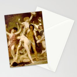 The Feast of Bacchus - William Adolphe Bouguereau Stationery Card