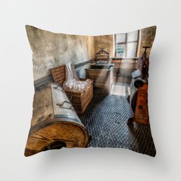 Vintage Laundry Room Throw Pillow