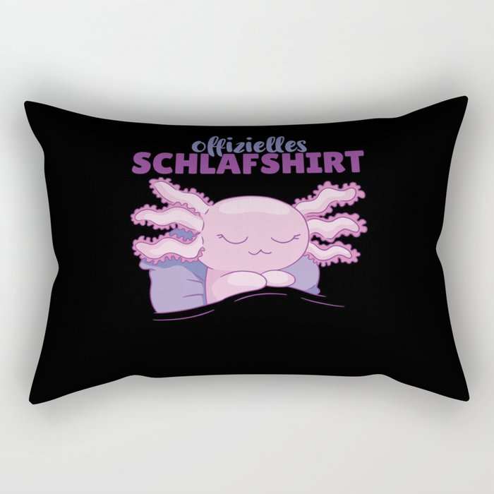 Official Sleep Shirt Axolotl Cute Animals Relax Rectangular Pillow