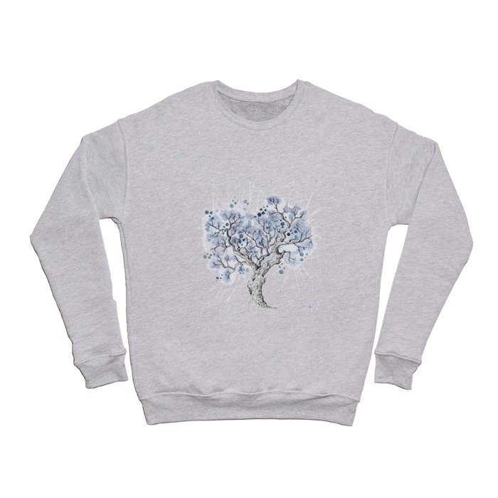 Watercolor winter tree Crewneck Sweatshirt