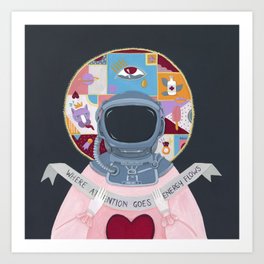 The Child Who Never Really Left Art Print