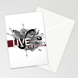 Live in the moment Stationery Card