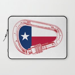 Texas Flag Climbing Carabiner Laptop Sleeve