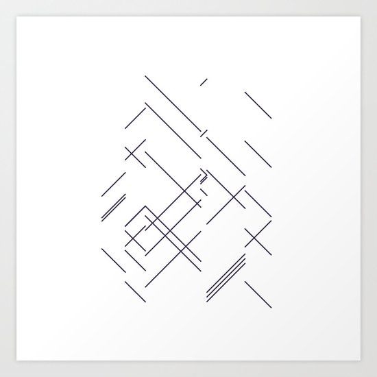 #417 Encounter – Geometry Daily Art Print