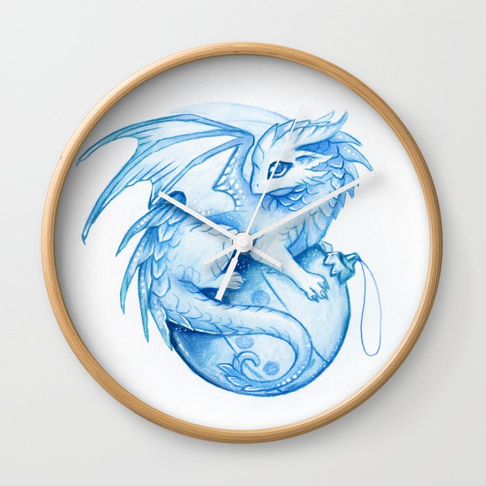 New Year Dragon Wall Clock By Alviaalcedo