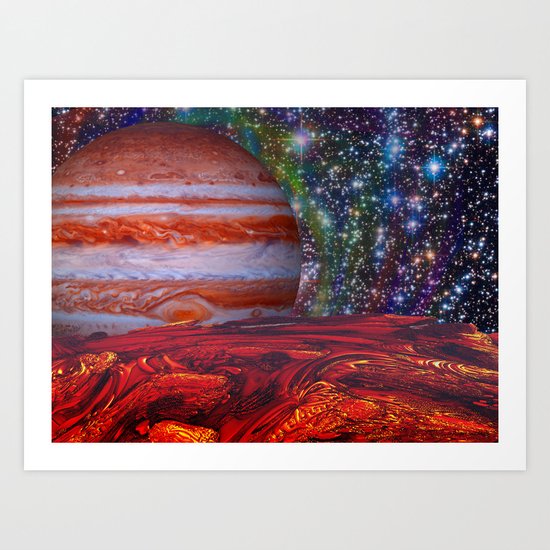 Looking At Jupiter Art Print