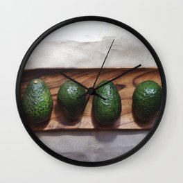 Avocado Love  Wall Clock