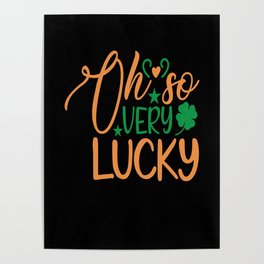 St. Patricks Day Kobold Shamrock Luck Poster