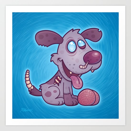 Zombie Puppy Art Print