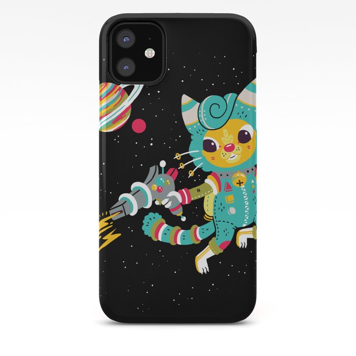 Kitty Cat Space Captain Iphone Case By Theinfamousbaka Society6