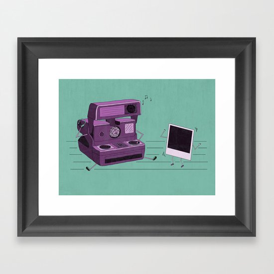 Shake It Like A Polaroid Picture Framed Art Print