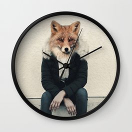 Fox head Wall Clock