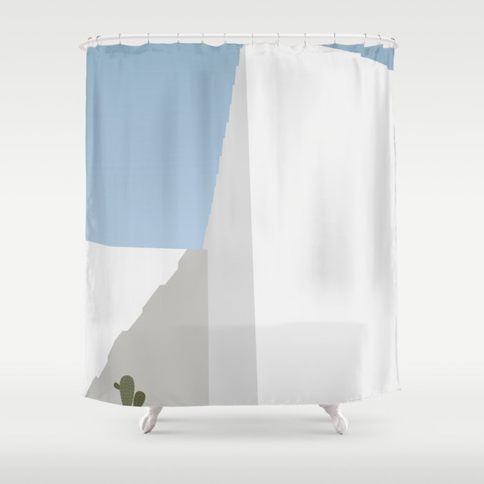 S01 - Archi Cactus Shower Curtain