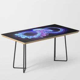 Infinity with Glowing Jellyfish Coffee Table