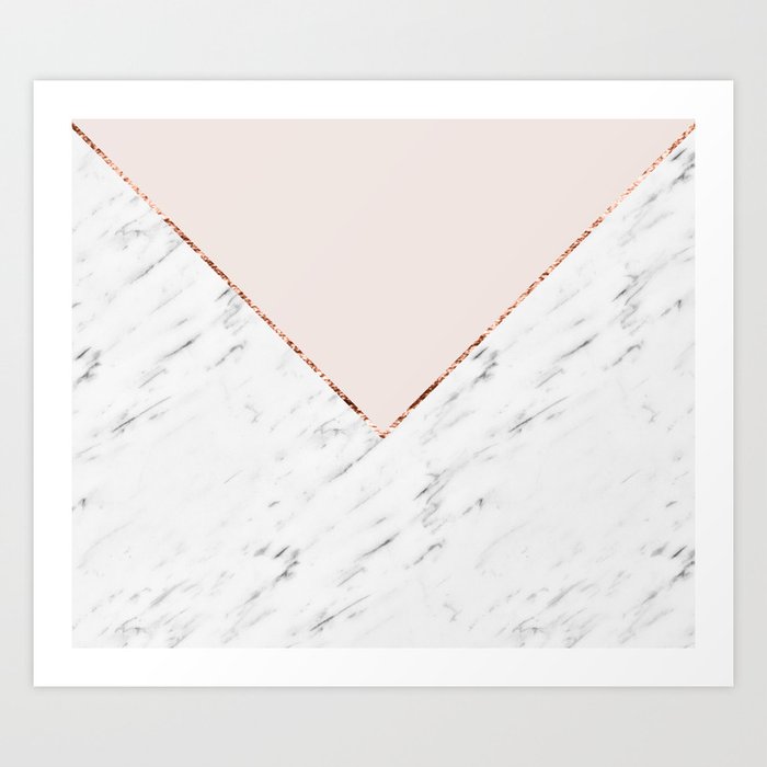 Peony blush geometric marble Kunstdrucke Peony blush geometric marble Kunstdrucke