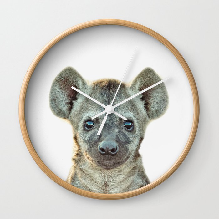 Baby Hyena Wall Clock
