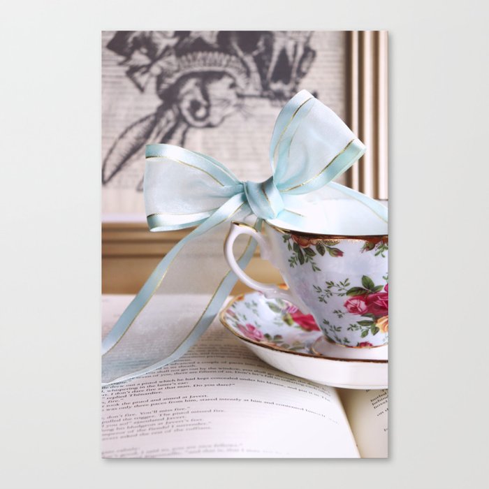 Teacup & Ribbon Canvas Print
