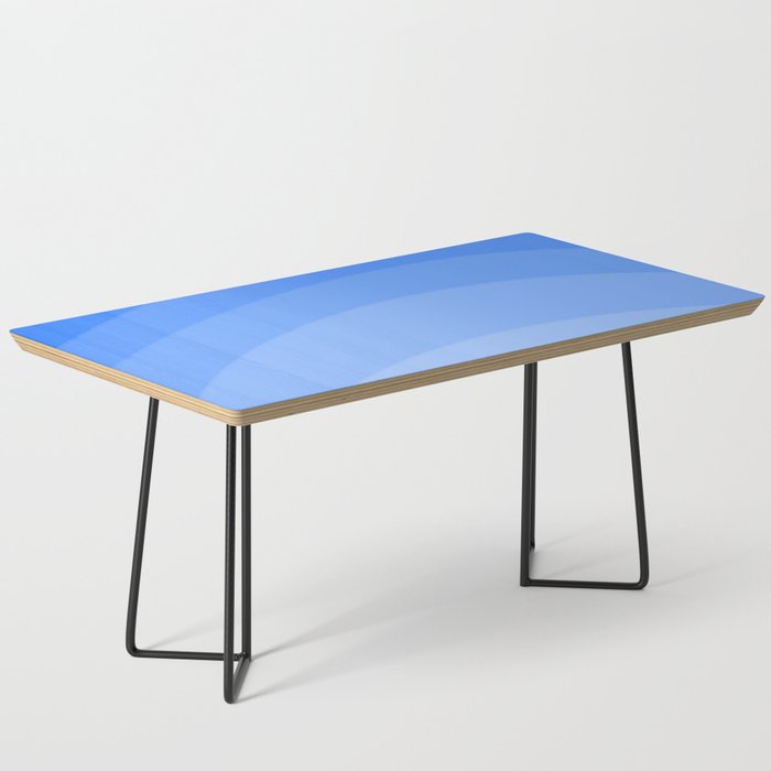 Mid-Century Modern Blue Sunrise Coffee Table