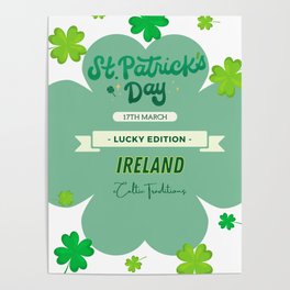 St. Patrick's Day Mighty Irish Lucky Edition Poster