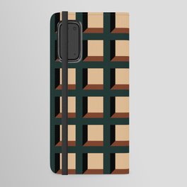 Minimalist 3D Pattern X Android Wallet Case