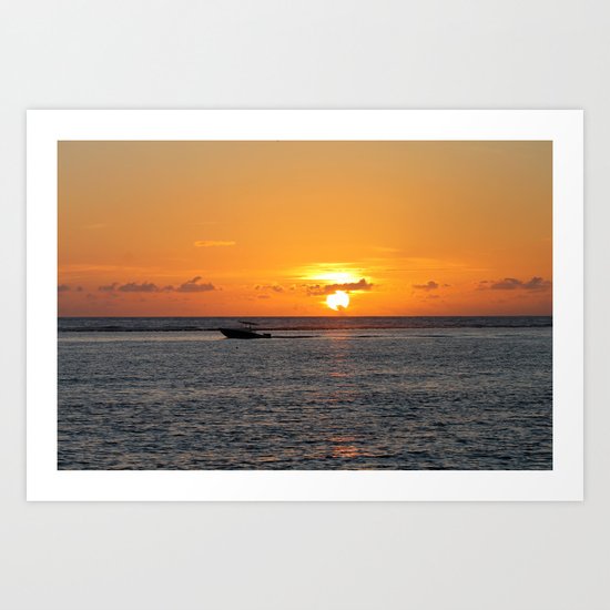 Cayman Sunrise Art Print