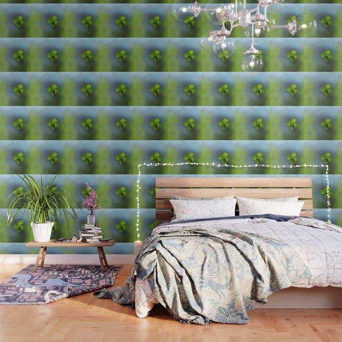 Lucky Four Leaf Clover Wallpaper