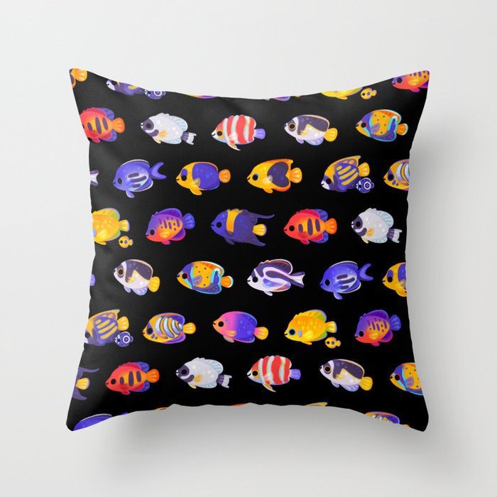 Angelfish! (marine) Throw Pillow