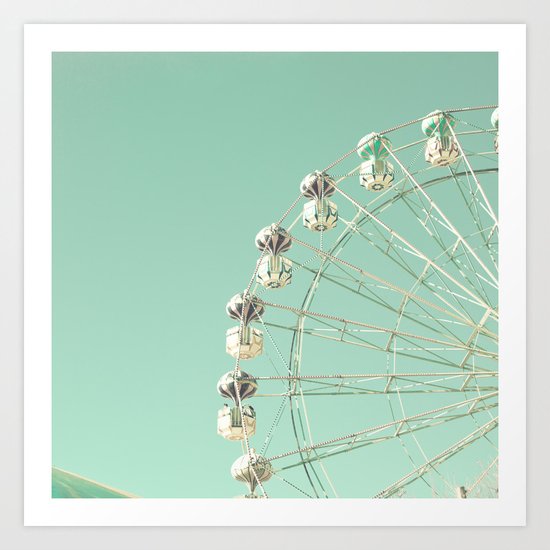 Carnival and Mint Sky Art Print