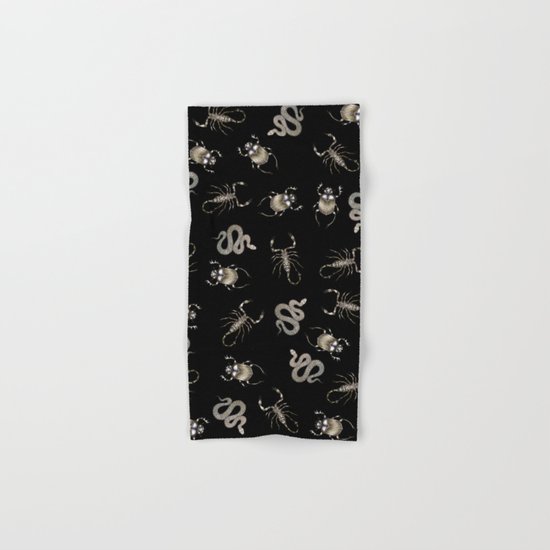Desert Curses in Black Hand & Bath Towel