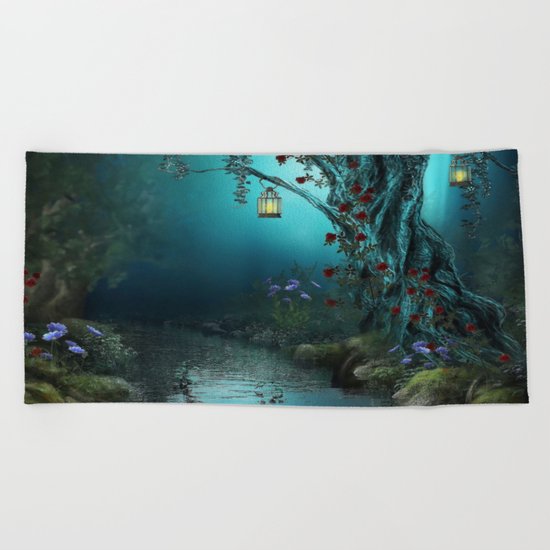 fantasy world Beach Towel