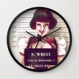 Snow white Wall Clock